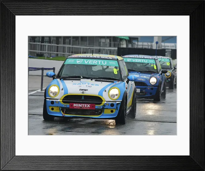 Framed Print : CJ14_9944 Luca Marinoni Osborne, MINI Cooper, Westbourne Motorsport.jpg