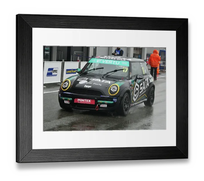 Framed Print : CJ14_9946 Reece Lycett, MINI Cooper, Chandler Motorsport.jpg