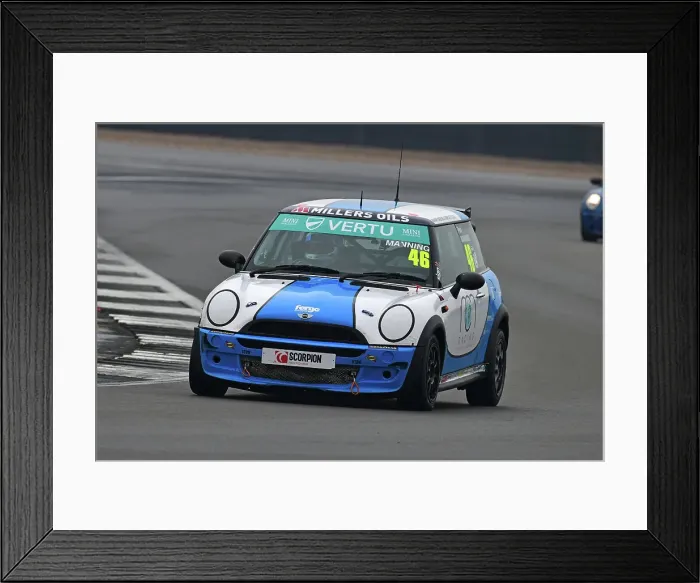 Framed Print : CJ15_0961 Paul Manning, MINI Cooper, Mannpower Motorsport.jpg