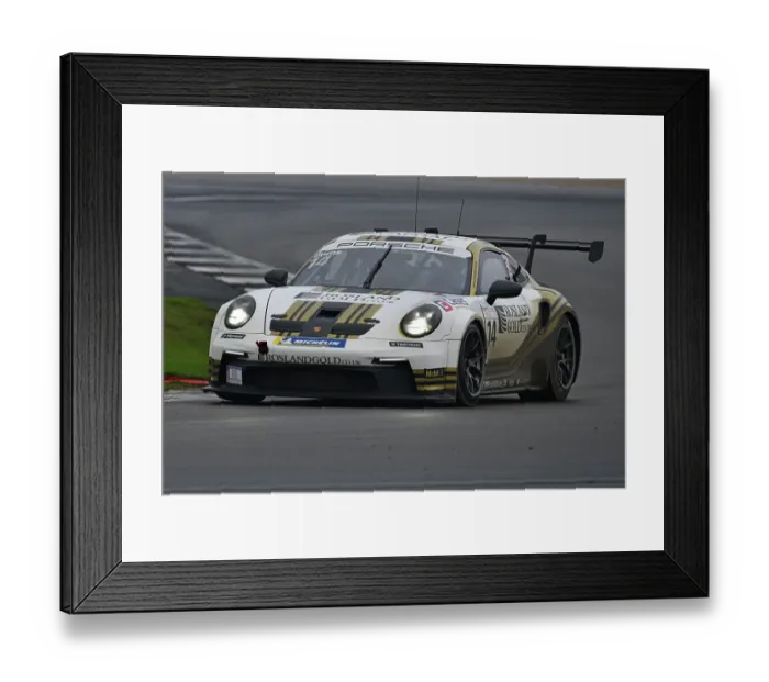 Framed Print : CJ15_0803 William Burns, Porsche 911 GT3 Cup, Rosland Gold by Century Motorsport.jpg