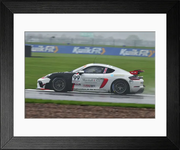Framed Print : CJ15_0092 Joe Marshall, Rob Boston Racing, Porsche 718 Cayman GT4 RS Clubsport.jpg