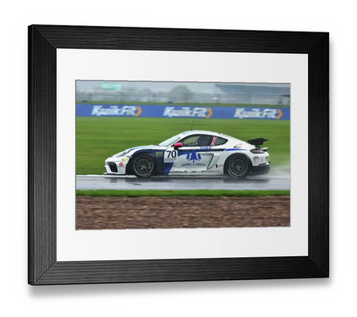 Framed Print : CJ15_0155 Samuel Harvey, Porsche 718 Cayman GT4 Clubsport, Xentek Motorsport.jpg