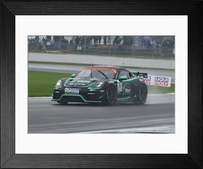 Framed Print : CJ15_0252 Will Jenkins, Team Parker Racing, Porsche 718 Cayman GT4 RS Clubsport.jpg