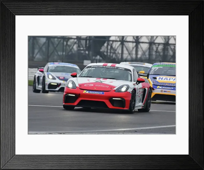 Framed Print : CJ15_1023 Karim Sekkat, Porsche 718 Cayman GT4 Clubsport, Breakell Racing.jpg
