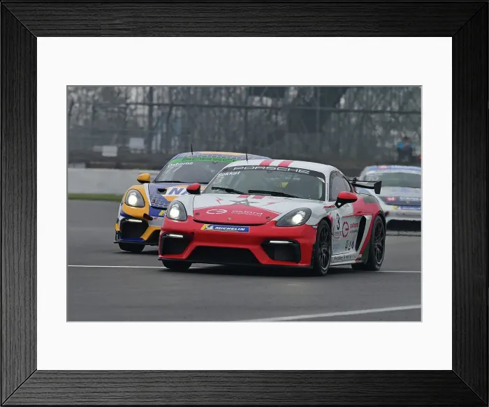 Framed Print : CJ15_1043 Karim Sekkat, Porsche 718 Cayman GT4 Clubsport, Breakell Racing.jpg