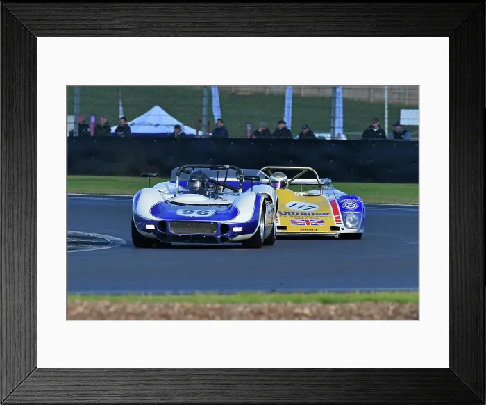 Framed Print : CJ14_5756 John Spiers, Nigel Greensall, McLaren M1B, James Claridge, Goncalo Gomes, Lola T296.jpg Framed Print : CJ14_5756 John Spiers, Nigel Greensall, McLaren M1B, James Claridge, Goncalo Gomes, Lola T296.jpg