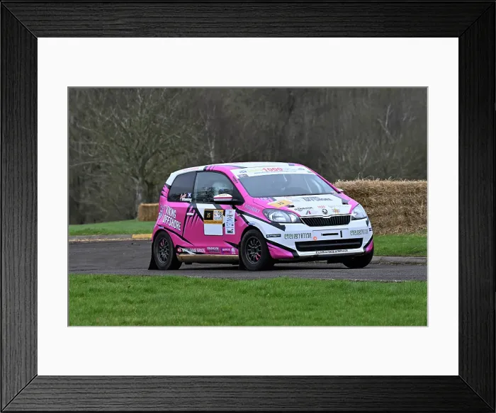 Framed Print : CZ1_1430 April Blair, Gordon Winning, Skoda Citigo, Junior 1000 Ecosse Championship.jpg