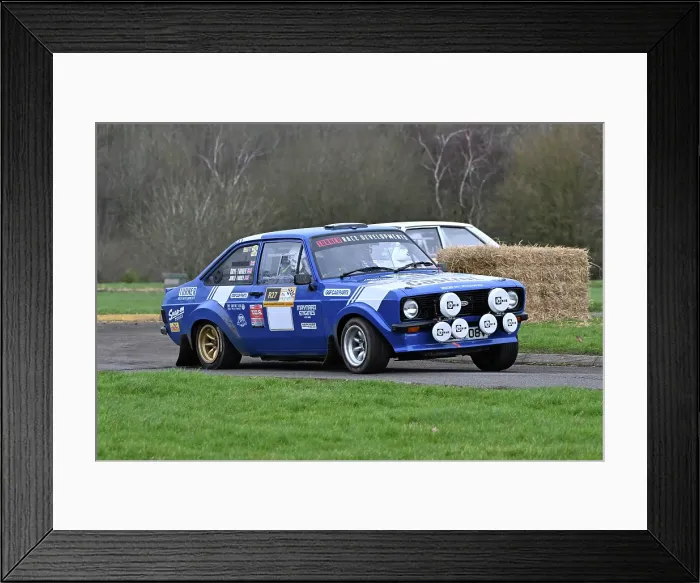 Framed Print : CZ1_1533 Dave Turner, Jamie Turner, Ford Escort Mk2.jpg
