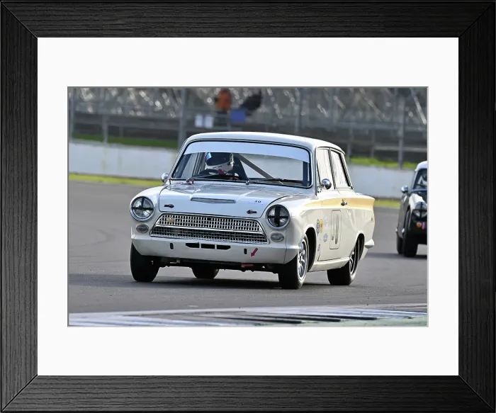 Framed Print : CZ1_0928 George Ure, Ford Lotus Cortina Mk1.jpg