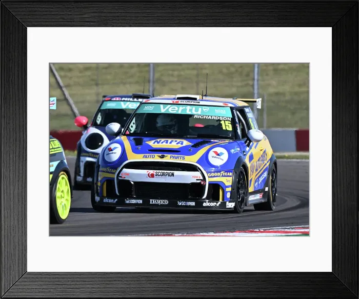 Framed Print : CZ2_1251 Cameron Richardson, Mini JCW, NAPA Racing UK.jpg Framed Print : CZ2_1251 Cameron Richardson, Mini JCW, NAPA Racing UK.jpg