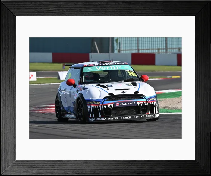 Framed Print : CZ2_2395 Will Crooks, MINI JCW Sport, EXCELR8 Motorsport.jpg
