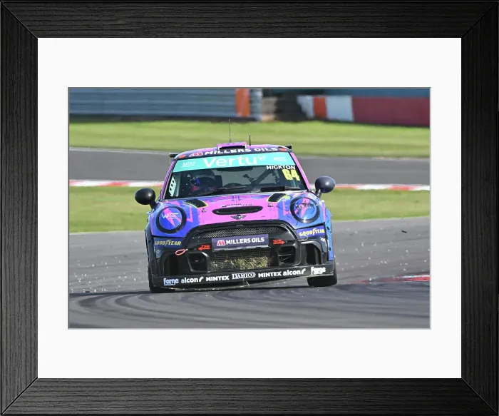 Framed Print : CZ2_2475 Harry Hickton, MINI JCW, Mannpower Motorsport.jpg