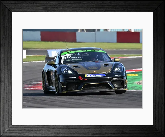 Framed Print : CZ2_2588 Dean Burden, Porsche 718 Cayman GT4 RS Clubsport, LFP Motorsport.jpg