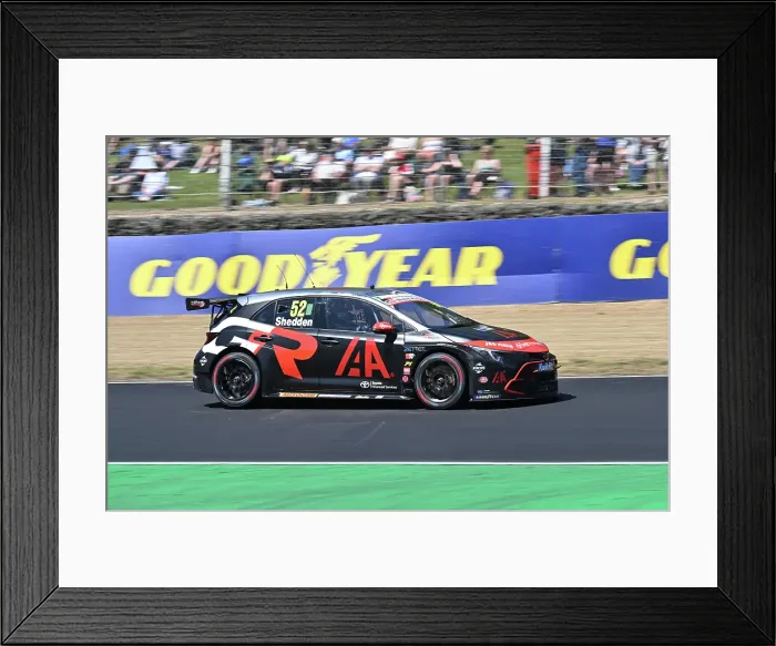 Framed Print : CZ2_3881 Gordon Shedden, Toyota Corolla GR Sport, Toyota Gazoo Racing with IAA.jpg