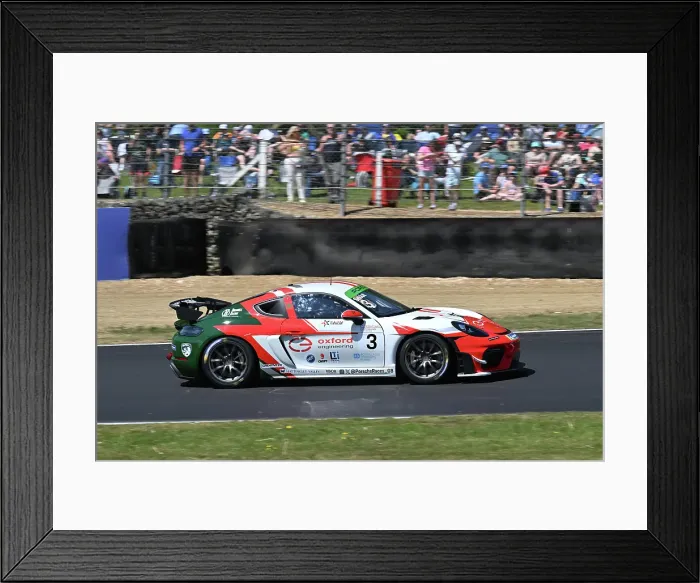 Framed Print : CZ2_4355 Karim Sekkat, Porsche 718 Cayman GT4 RS Clubsport, Breakell Racing.jpg