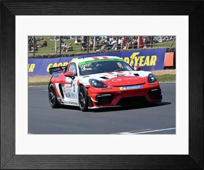 Framed Print : CZ2_4459 Karim Sekkat, Porsche 718 Cayman GT4 RS Clubsport, Breakell Racing.jpg