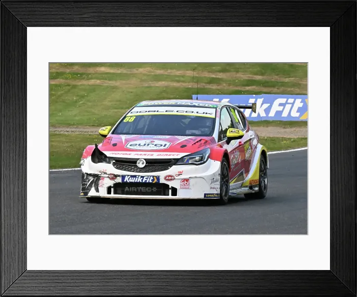 Framed Print : CZ2_4612 Mikey Doble, Vauxhall Astra, Motor Parts Direct with Power Maxed Racing.jpg
