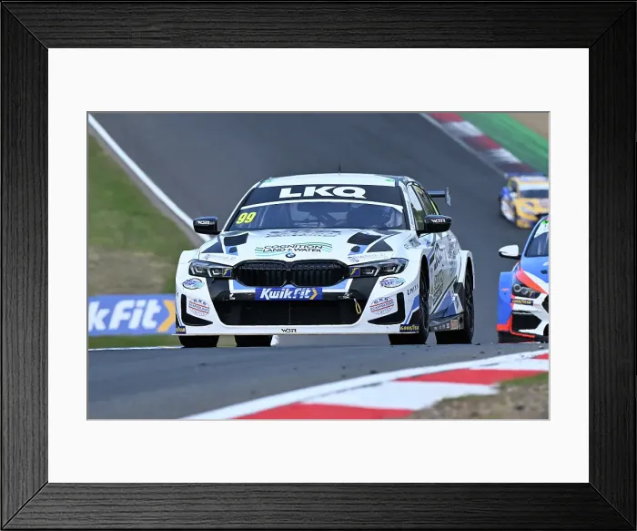 Framed Print : CZ2_4647 Charles Rainford, BMW 330i M Sport, LKQ Euro Car Parts Racing with WSR.jpg
