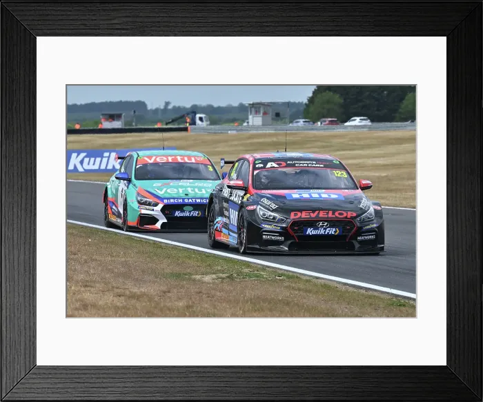 Framed Print : CZ2_5828 Daniel Lloyd, Hyundai i30N, Restart Racing.jpg