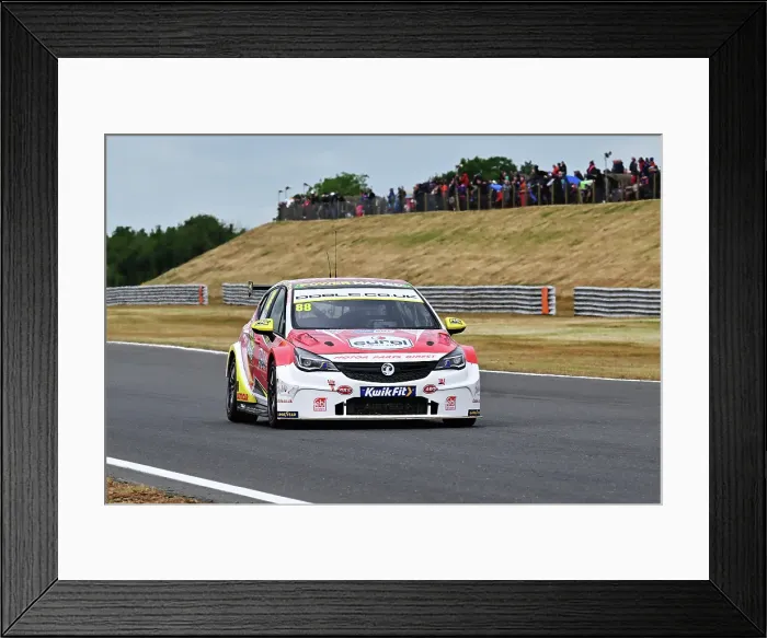 Framed Print : CZ2_5881 Mikey Doble, Vauxhall Astra, Motor Parts Direct with Power Maxed Racing.jpg
