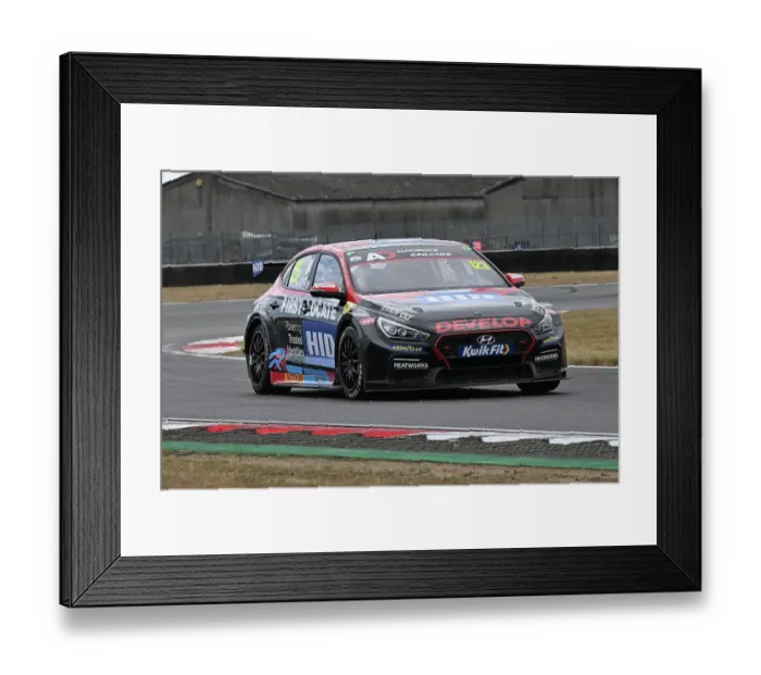 Framed Print : CZ2_5901 Daniel Lloyd, Hyundai i30N, Restart Racing.jpg