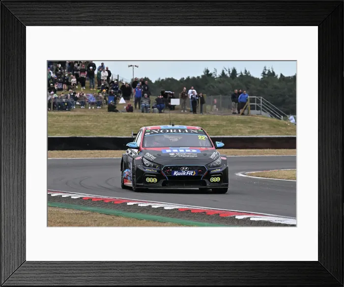 Framed Print : CZ2_6116 Chris Smiley, Hyundai i30N, Restart Racing.jpg