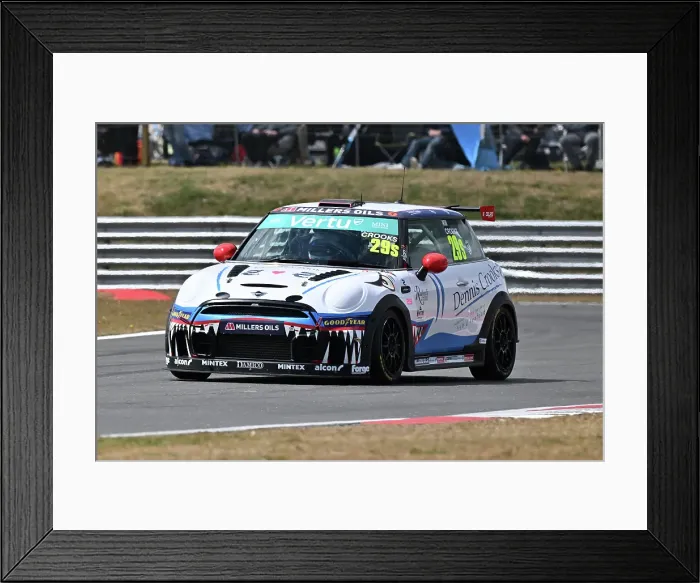 Framed Print : CZ2_6298 Will Crooks, MINI JCW Sport, EXCELR8 Motorsport.jpg