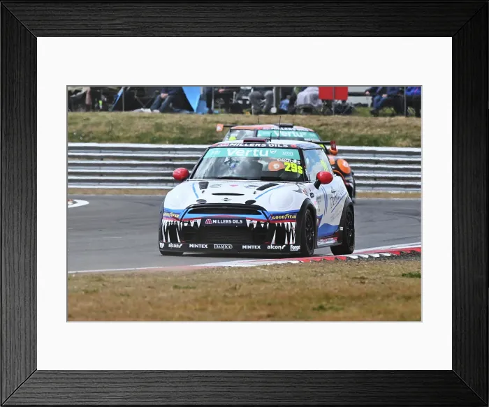 Framed Print : CZ2_6332 Will Crooks, MINI JCW Sport, EXCELR8 Motorsport.jpg