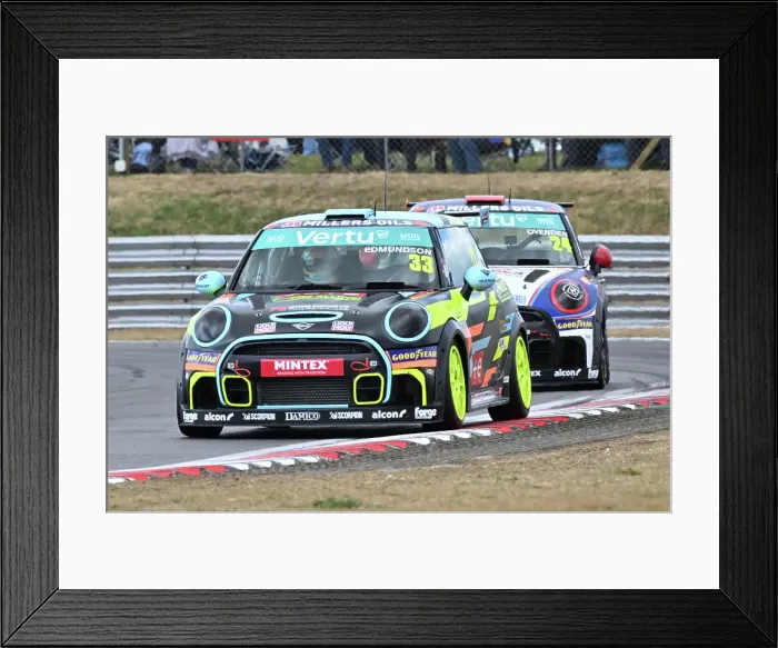 Framed Print : CZ2_6356 Max Edmundson, MINI JCW, Pro Alloys Racing.jpg
