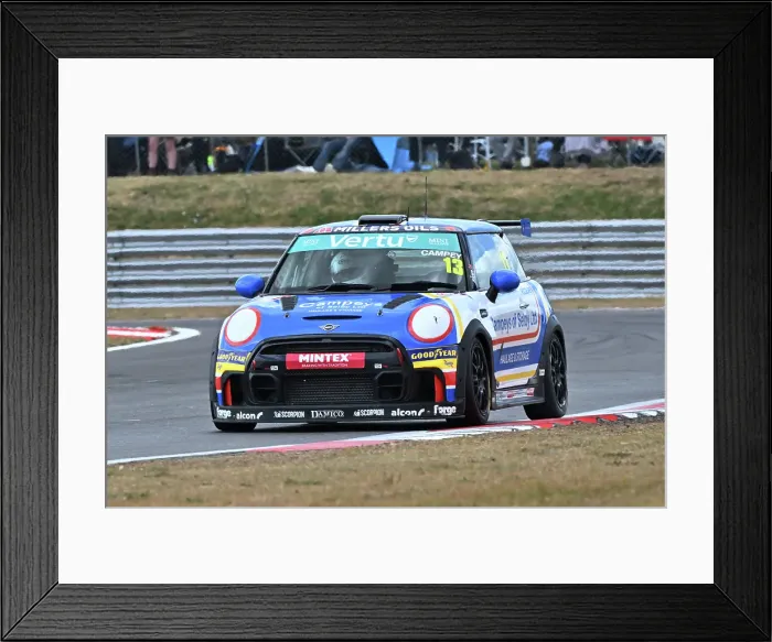 Framed Print : CZ2_6360 Harry Campey, MINI JCW, EXCELR8 Motorsport.jpg