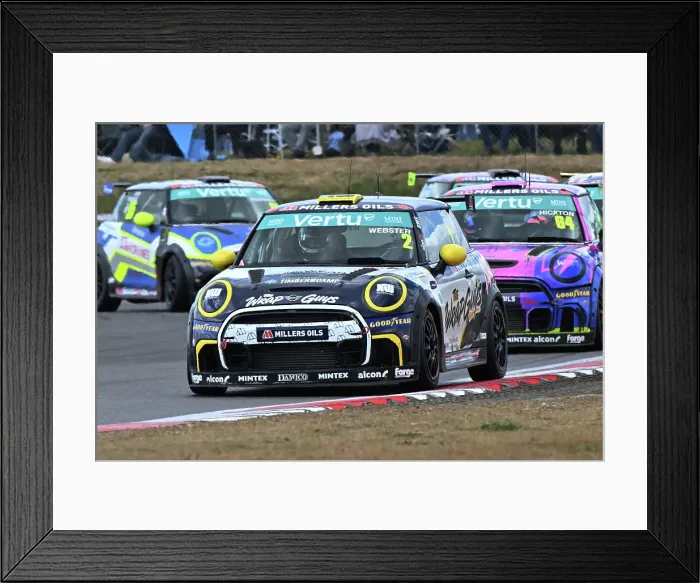 Framed Print : CZ2_6363 Albert Webster, MINI JCW, JRW Motorsport.jpg