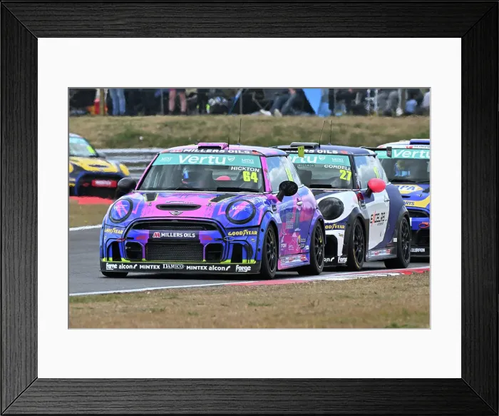 Framed Print : CZ2_6364 Harry Hickton, MINI JCW, Mannpower Motorsport.jpg