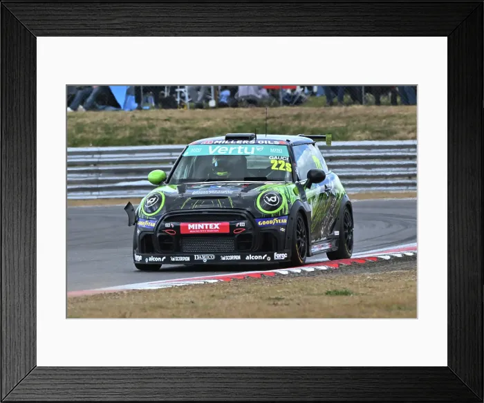 Framed Print : CZ2_6373 Nicky Gauci, MINI JCW Sport, Jamsport Racing UK.jpg
