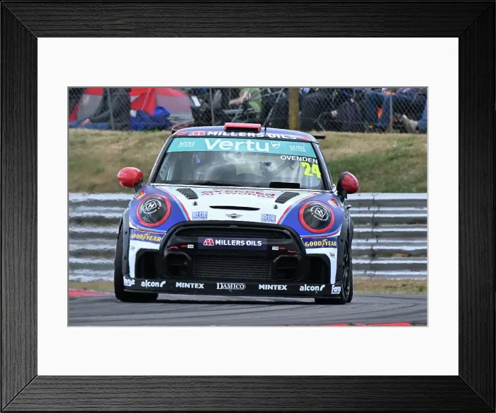 Framed Print : CZ2_6391 Tom Ovenden, MINI JCW, EXCELR8 Driver Development Programme.jpg