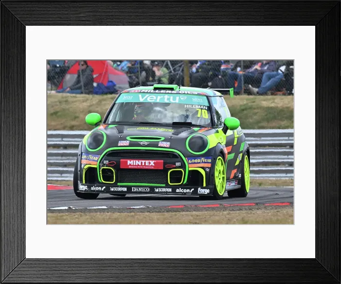 Framed Print : CZ2_6404 Owen Hillman, MINI JCW, Pro Alloys Racing.jpg