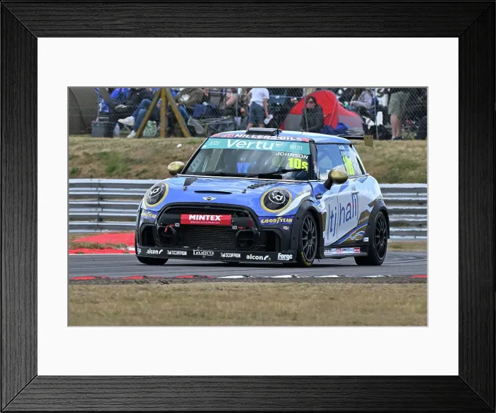 Framed Print : CZ2_6427 Archie Johnson, MINI JCW Sport, Jamsport Racing UK.jpg