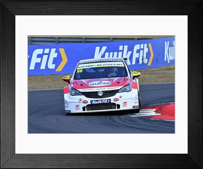 Framed Print : CZ2_7435 Mikey Doble, Vauxhall Astra, Motor Parts Direct with Power Maxed Racing.jpg