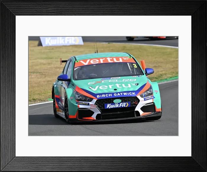 Framed Print : CZ2_7207 Tom Chilton, Hyundai i30N, Team Vertu.jpg