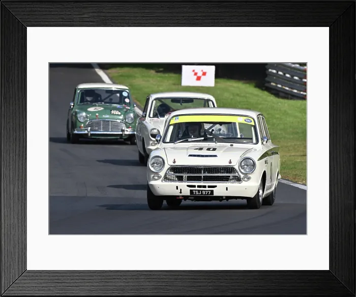 Framed Print : CZ2_8917 Alan Letts, Geoffrey Letts, Ford Lotus Cortina.jpg