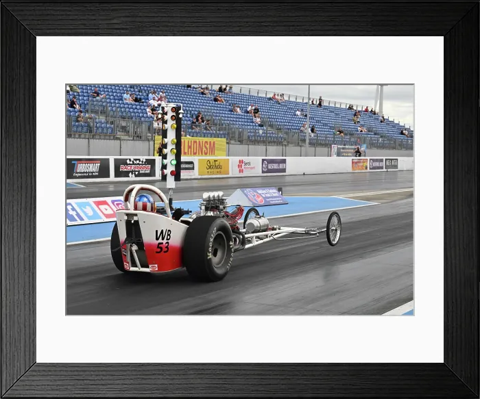 Framed Print : CZ3_0043 Gavin Meanley, slingshot dragster, The Charles Bang Special.jpg