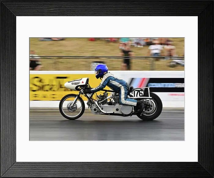 Framed Print : CZ2_9865 Ray Law, Twin Triumphs.jpg Framed Print : CZ2_9865 Ray Law, Twin Triumphs.jpg