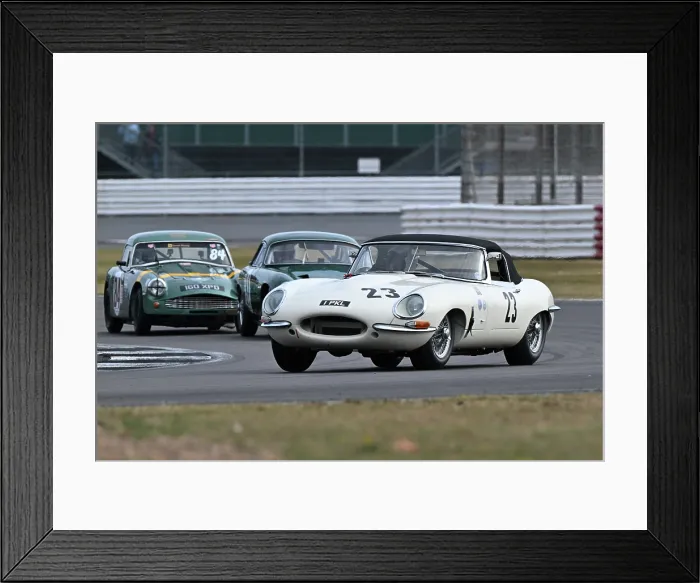 Framed Print : CZ3_8440 Gary Pearson, John Pearson, Jaguar E-Type DHC.jpg