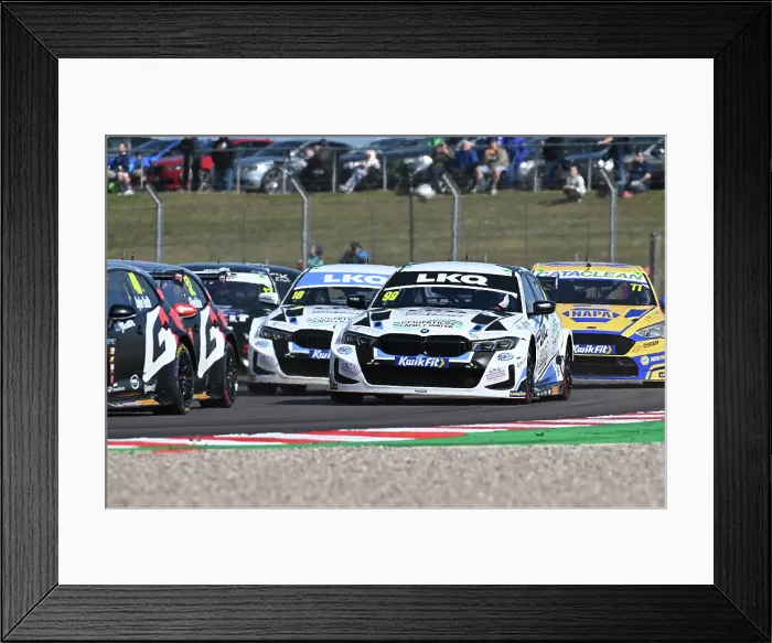Framed Print : CZ4_0716 Charles Rainford, BMW 330i M Sport, LKQ Euro Car Parts Racing with WSR.jpg