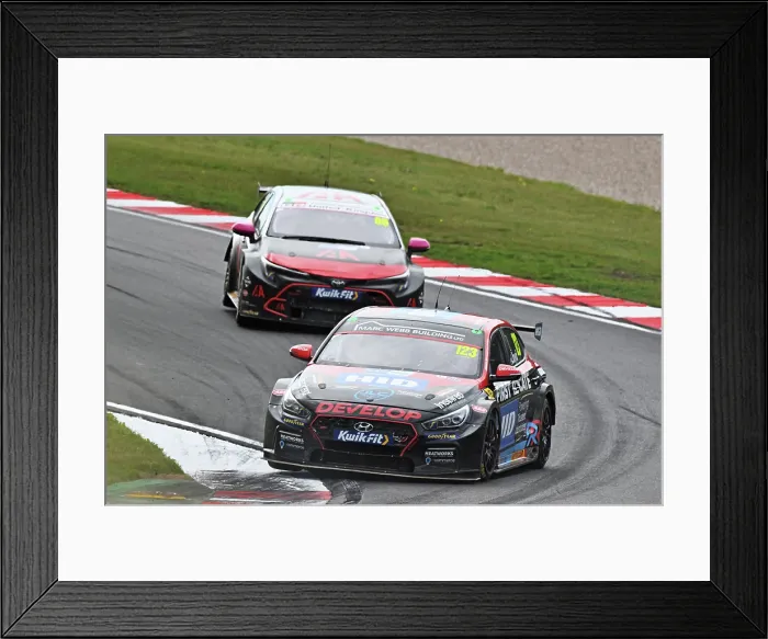 Framed Print : CZ4_1377 Daniel Lloyd, Hyundai i30N, Restart Racing.jpg