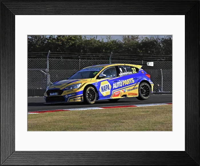 Framed Print : CZ4_2396 Daniel Rowbottom, Ford Focus ST, NAPA Racing UK.jpg