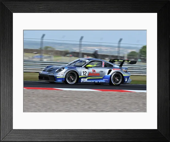 Framed Print : CZ4_0579 Stephen Jelley, Team Parker Racing, Porsche 911 GT3 Cup.jpg