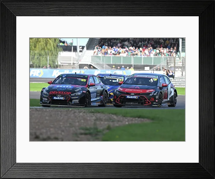 Framed Print : CZ5_0138 Daniel Lloyd, Hyundai i30N, Restart Racing, Gordon Shedden, Toyota Corolla GR Sport, Toyota Gazoo Racing UK with IAA.jpg