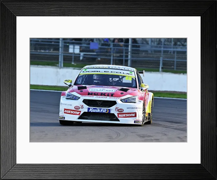 Framed Print : CZ5_0853 Mikey Doble, Cupra Leon, Motor Parts Direct with Power Maxed Racing.jpg