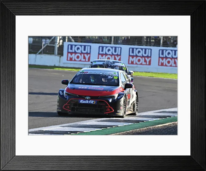 Framed Print : CZ5_0909 Max Buxton, Toyota Corolla GR Sport, Toyota Gazoo Racing UK with IAA.jpg