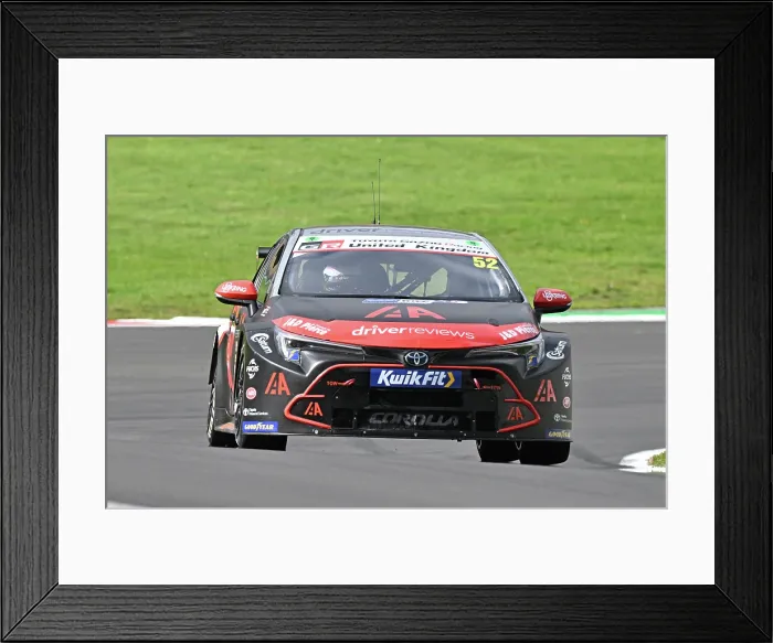 Framed Print : CZ5_1750 Gordon Shedden, Toyota Corolla GR Sport, Toyota Gazoo Racing UK with IAA.jpg